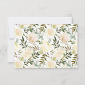 Lovely Florals | Watercolor Wedding RSVP Karte (Rückseite)