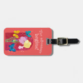 lovely flower tag -iris- gepäckanhänger (Vorderseite horizontal)