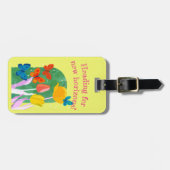 lovely flower tag -tulip- gepäckanhänger (Vorderseite horizontal)