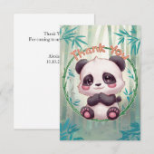 Lovely Forest Panda Dankeskarte (Vorne/Hinten)