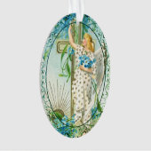 Lovely Forget Me Not Angel  Ornament (Vorderseite)