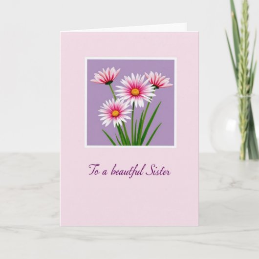 Lovely Fuchsia Floral Mother Card Karte (Vorderseite)