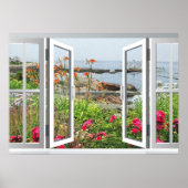 LOVELY GARDEN ANSICHT AUF OZEAN COVE POSTER (Vorne)
