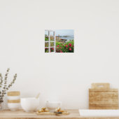 LOVELY GARDEN ANSICHT AUF OZEAN COVE POSTER (Küche)