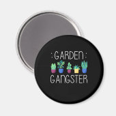 Lovely Garden Lady Magnet (Vorderseite/Rückseite)