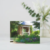 Lovely Gazebo Garden Postcard Postkarte (Stehend Vorderseite)