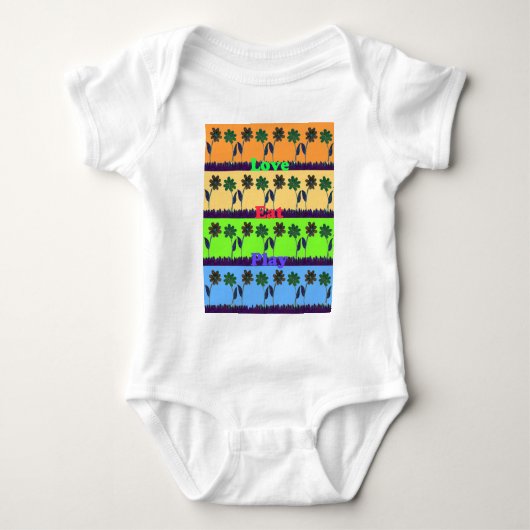 Lovely Girly Hakuna Matata Farben Gifts.png Baby Strampler (Vorderseite)