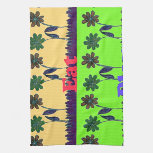 Lovely Girly Hakuna Matata Farben Gifts.png Geschirrtuch (Vertikal)