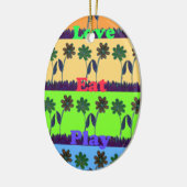 Lovely Girly Hakuna Matata Farben Gifts.png Keramikornament (Links)