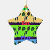 Lovely Girly Hakuna Matata Farben Gifts.png Keramikornament (Rechts)