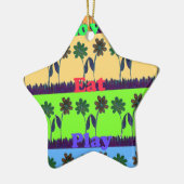 Lovely Girly Hakuna Matata Farben Gifts.png Keramikornament (Links)