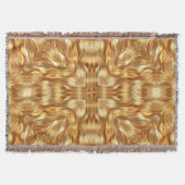 Lovely golden abstract pattern decke (Vorderseite)