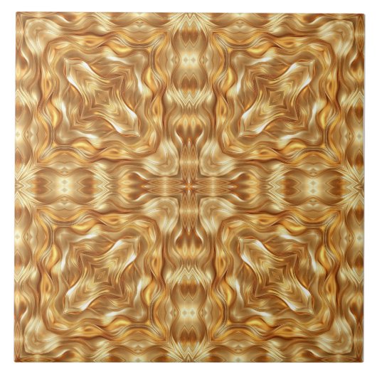 Lovely golden abstract pattern fliese (Vorderseite)