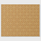Lovely golden abstract pattern geschenkpapier (Flach)