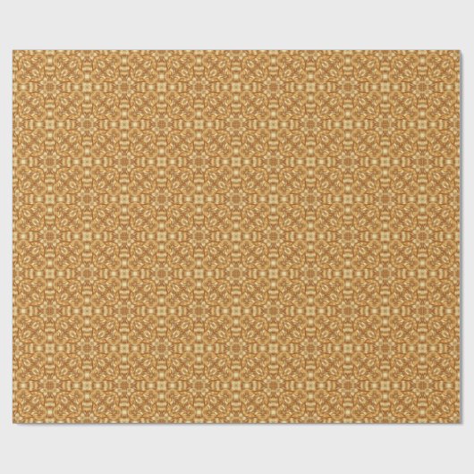 Lovely golden abstract pattern geschenkpapier (Flach)