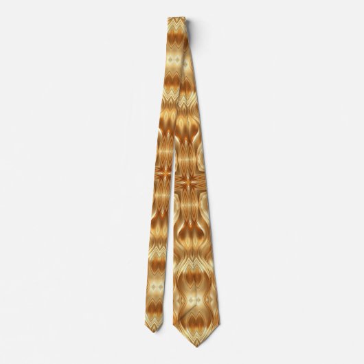 Lovely golden abstract pattern krawatte (Rückseite)