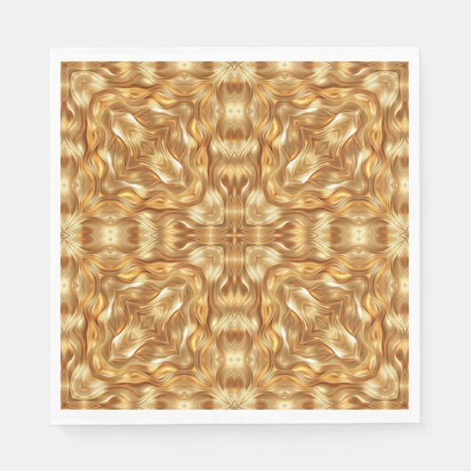 Lovely golden abstract pattern serviette (Vorderseite)