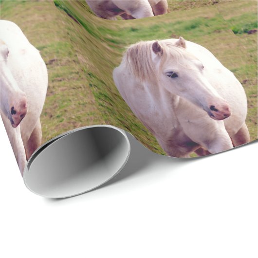 Lovely Gray Pony Geschenkpapier (Rolleneckpunkt)