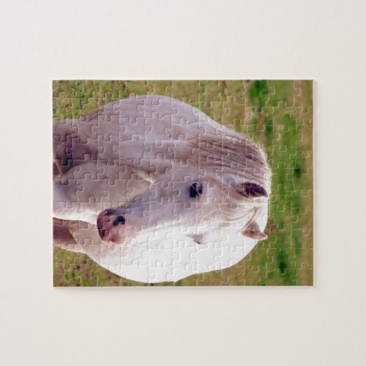 Lovely Gray Pony Puzzle (Horizontal)