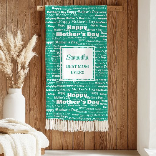 Lovely Green Typography Mother’s Day Best Gift Sherpadecke