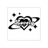 Lovely Gummistempel (Prägung)