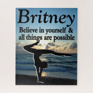 LOVELY GYMNASTICS MÄDCHEN PERSONALISIERT PUZZLE