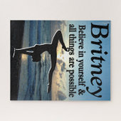 LOVELY GYMNASTICS MÄDCHEN PERSONALISIERT PUZZLE (Horizontal)