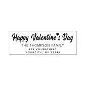 Lovely Happy Valentines Day Script-Rücksendeadress Permastempel (Design)