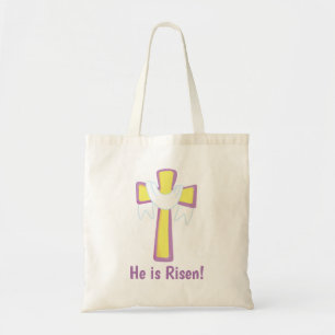 Lovely He is Risen Tragetasche