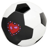 Lovely Heart Kisses Soccer Ball (Dreiviertel)