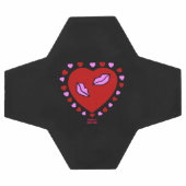 Lovely Heart Kisses Soccer Ball (Flach)