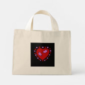 Lovely Heart Kisses Tiny Tasche (Rückseite)