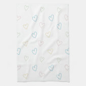 Lovely hearts pattern - Shower Curtain - Large Geschirrtuch (Vertikal)