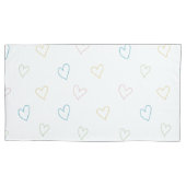 Lovely hearts pattern - Shower Curtain - Large Kissenbezug (Vorderseite-Links)