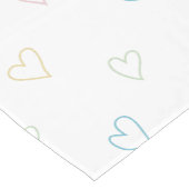 Lovely hearts pattern - Shower Curtain - Large Kurzer Tischläufer (Ecke)