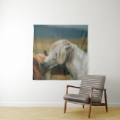 LOVELY HORSE COUPLE WANDTEPPICH (Beispiel)