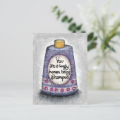 Lovely Human Shampoo Postcard Postkarte (Stehend Vorderseite)