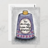 Lovely Human Shampoo Postcard Postkarte (Vorne/Hinten)