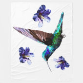 Lovely Hummingbird Fleece Blanket (Vorderseite)