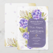 Lovely Hydrangea Einladung (Vorne/Hinten)