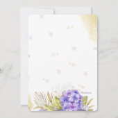 Lovely Hydrangea Einladung (Rückseite)