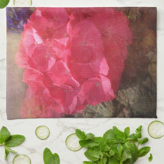 Lovely Hydrangea Geschirrtuch (Gefaltet)