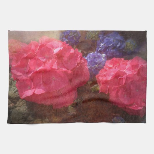 Lovely Hydrangea Geschirrtuch (Horizontal)