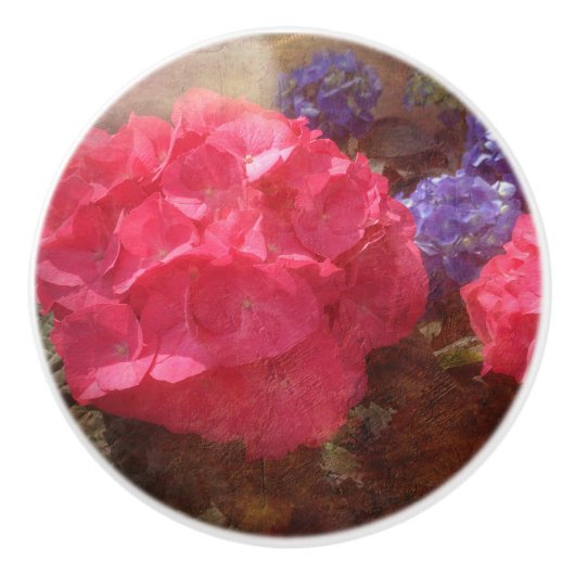 Lovely Hydrangea Keramikknauf (Vorderseite)
