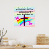LOVELY ISAIAH 41:10 BIBLE VERSE DESIGN POSTER (Küche)