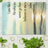 LOVELY JOHN 6:35 SUNRISE FOTO DESIGN HANDTUCH (Gefaltet)