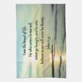 LOVELY JOHN 6:35 SUNRISE FOTO DESIGN HANDTUCH (Vertikal)