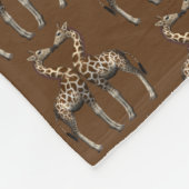Lovely Kissing Giraffen Fleecedecke (Ecke)