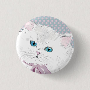 lovely kitty button