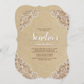 Lovely Lace Einladung (Vorne/Hinten)